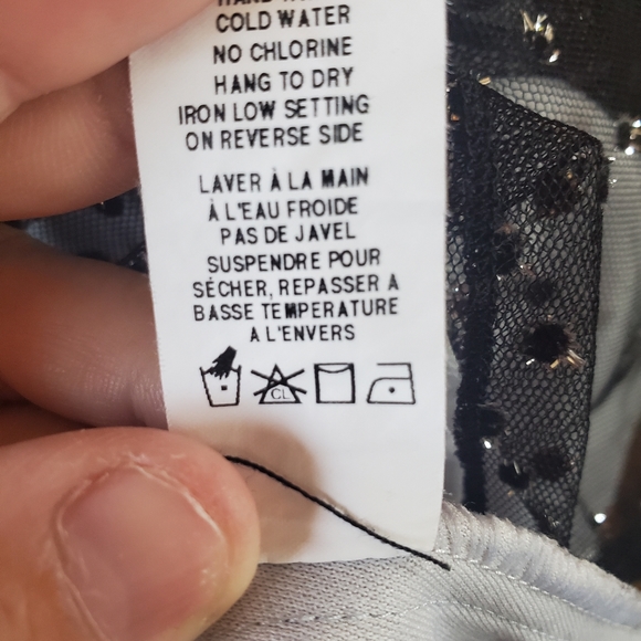 💥3 for $15💥Jessica Grey w/ Black overlay sparkly cocktail 👗 - Picture 8 of 8